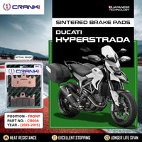 Sintered Brake Pads For Ducati Hyperstrada (2013-2015) - Front - CB036 - 2 Sets