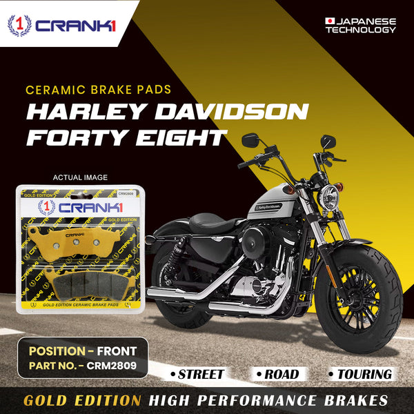 Ceramic Brake Pads For Harley Davidson Forty Eight - Front - CRM2809 - 1 Set