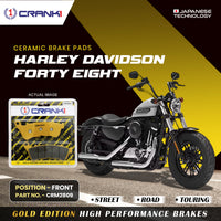 Ceramic Brake Pads For Harley Davidson Forty Eight - Front - CRM2809 - 1 Set