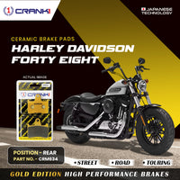 Ceramic Brake Pads For Harley Davidson Forty Eight - Rear - CRM634 - 1 Set