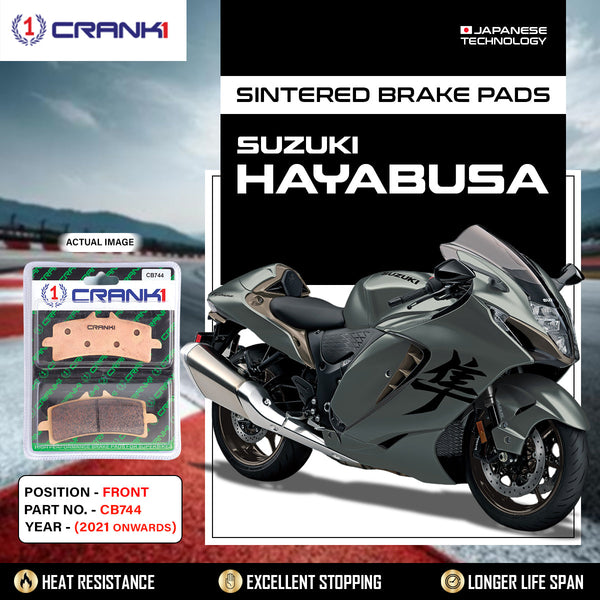 Sintered Brake Pads For Suzuki Hayabusa (2021 Onwards) - Front - CB744 - 2 Sets