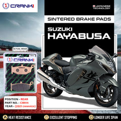 Sintered Brake Pads For Suzuki Hayabusa (2021 Onwards) - Rear - CB914 - 1 Set