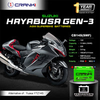 Battery For Suzuki Hayabusa GEN-3 (2021-Present) - CB14S - Factory Activated