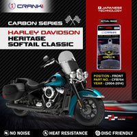 Carbon Brake Pads For Harley Davidson Heritage Softail Classic (2004-2014) - Front - CFB754 - 1 Set