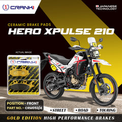 Ceramic Brake Pads For Hero Xpulse 210 - Front - CRM052/4 - 1 Set