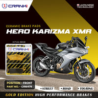 Ceramic Brake Pads For Hero Karizma XMR - Front - CRM479 - 1 Set