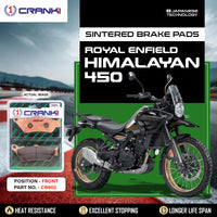 Sintered Brake Pads For Royal Enfield Himalayan 450 - Front - CB902 - 1 Set