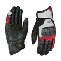 VIATERRA HOLESHOT PRO – SEMI GAUNTLET HYBRID RIDING GLOVES RED