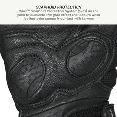 VIATERRA HOLESHOT – SHORT MOTORCYCLE RIDING GLOVES FOR MEN (GUNMETAL)