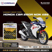 Ceramic Brake Pads For Honda CBR 250R NON ABS - Front - CRM859 - 1 Set