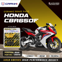 Ceramic Brake Pads For Honda CBR650F - Rear - CRM741 - 1 Set