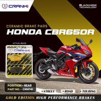 Ceramic Brake Pads For Honda CBR650R - Rear - CRM741 - 1 Set