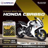 Ceramic Brake Pads For Honda CBR650 - Rear - CRM741