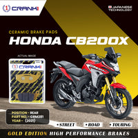 Ceramic Brake Pads For Honda CB200X (2021) - Rear - CRM281 - 1 Set