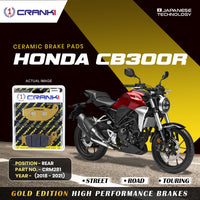 Ceramic Brake Pads For Honda CB300R (2018-2021) - Rear - CRM281