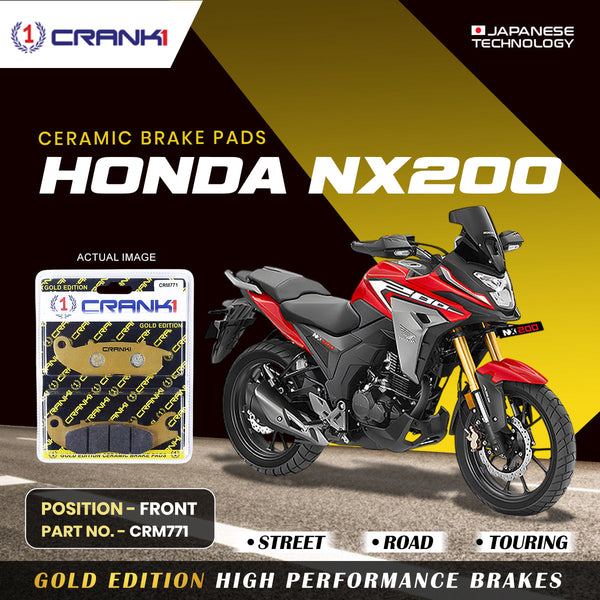Ceramic Brake Pads For Honda NX200 - Front - CRM771 - 1 Set