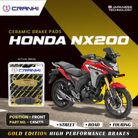 Ceramic Brake Pads For Honda NX200 - Front - CRM771 - 1 Set