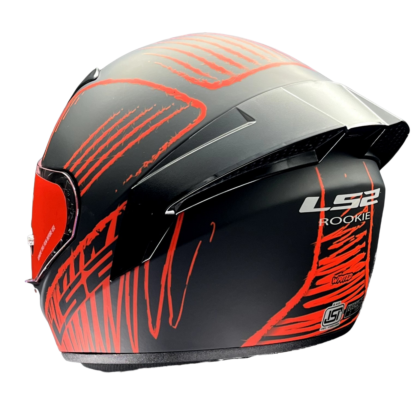 ls2 firefly helmet LS2 FF352 ROOKIE WRITED MATT BLACK RED – HELMETWALA.COM