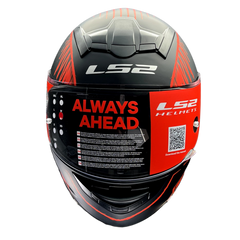 LS2 FF352 ROOKIE WRITED MATT BLACK RED