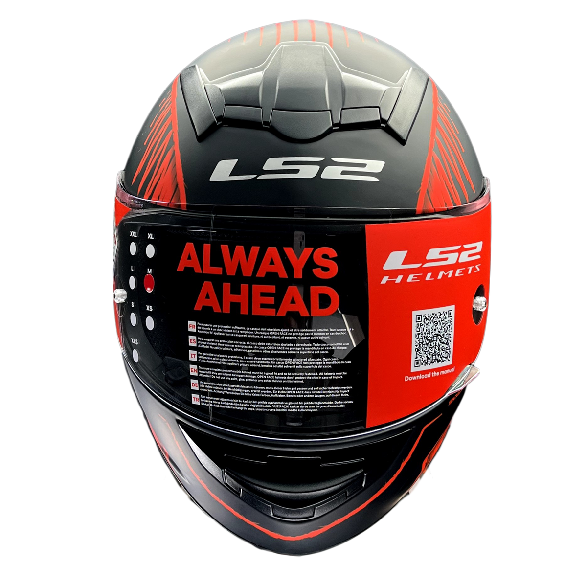 LS2 FF352 ROOKIE WRITED MATT BLACK RED –