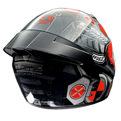 LS2 FF352 ROOKIE BIG ONE GREY HI VIZ ORAGNE