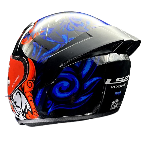 ls2 doggie dog helmet LS2 FF352 ROOKIE FOO DOG BLUE – HELMETWALA.COM