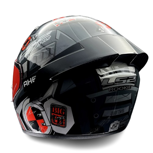 LS2 FF352 ROOKIE BIG ONE GREY HI VIZ ORAGNE