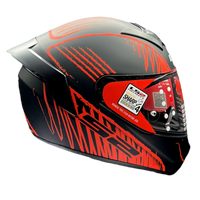 LS2 FF352 ROOKIE WRITED MATT BLACK RED