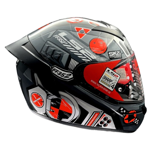 LS2 FF352 ROOKIE BIG ONE GREY HI VIZ ORAGNE