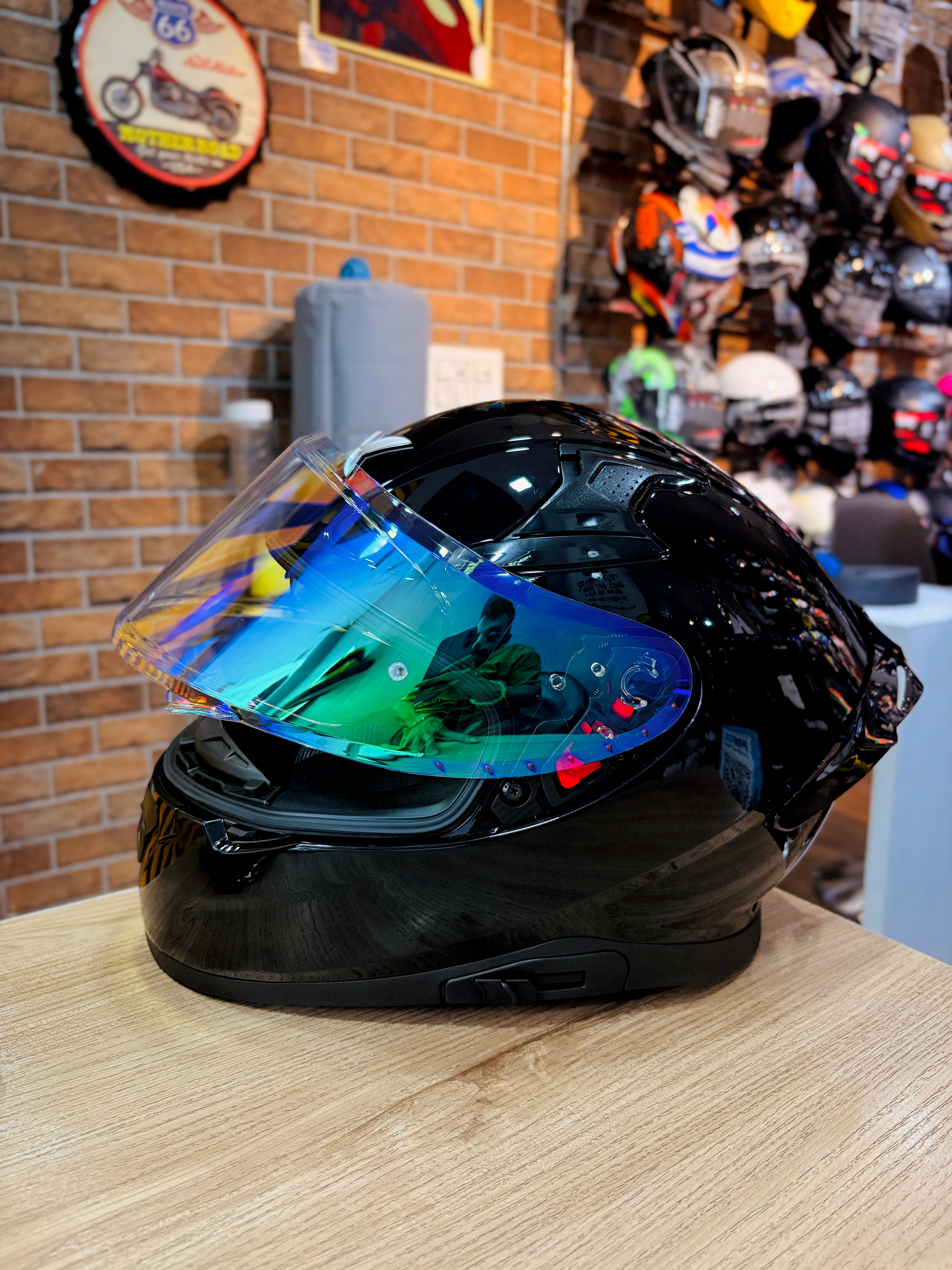 AXOR APEX NIGHT VISION VISOR FLUORITE GREEN PIN LOCK READY