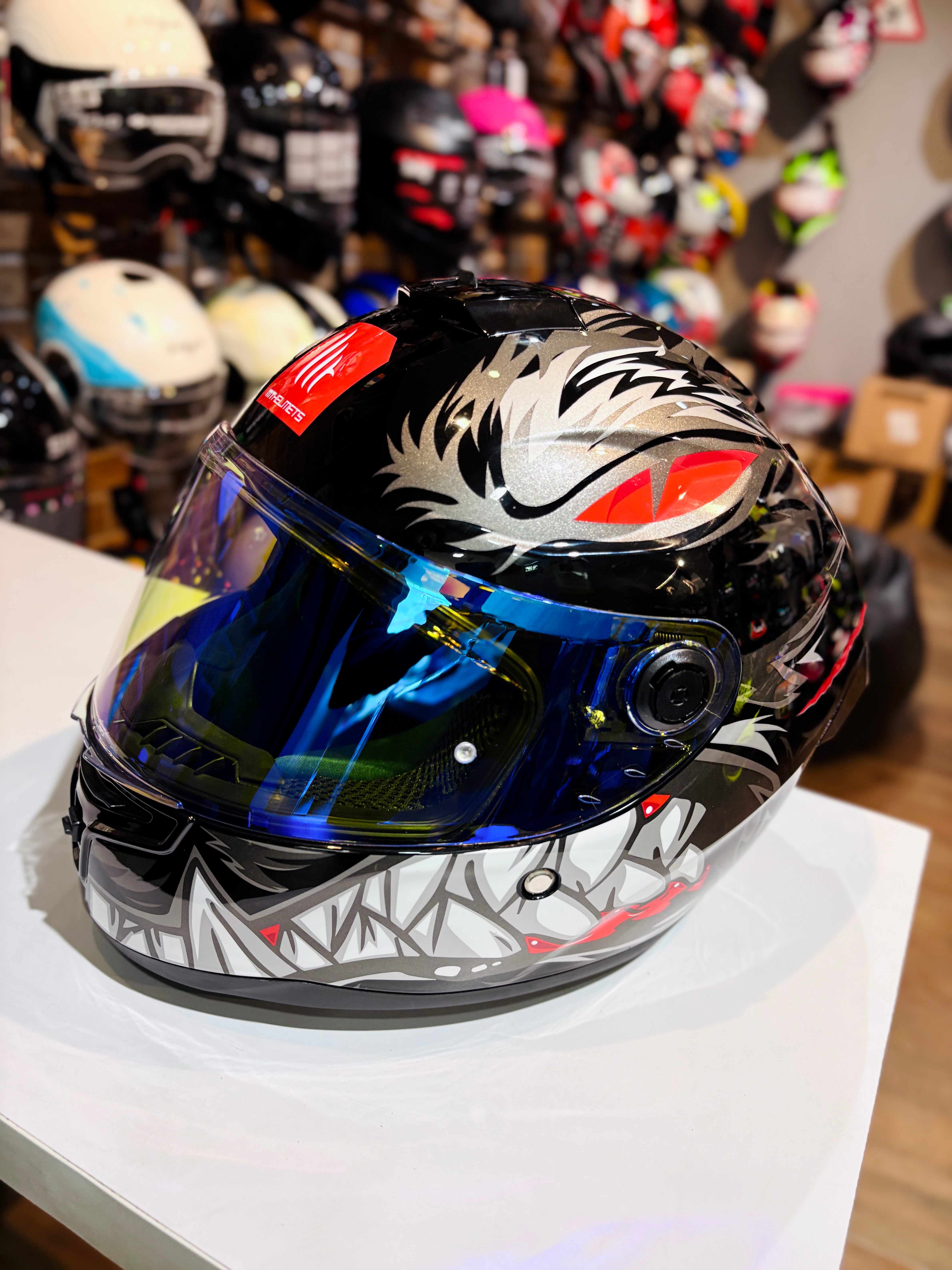 MT V14 B DAY NIGHT VISOR NIGHT VISION ULTRA BLUE REPLICA