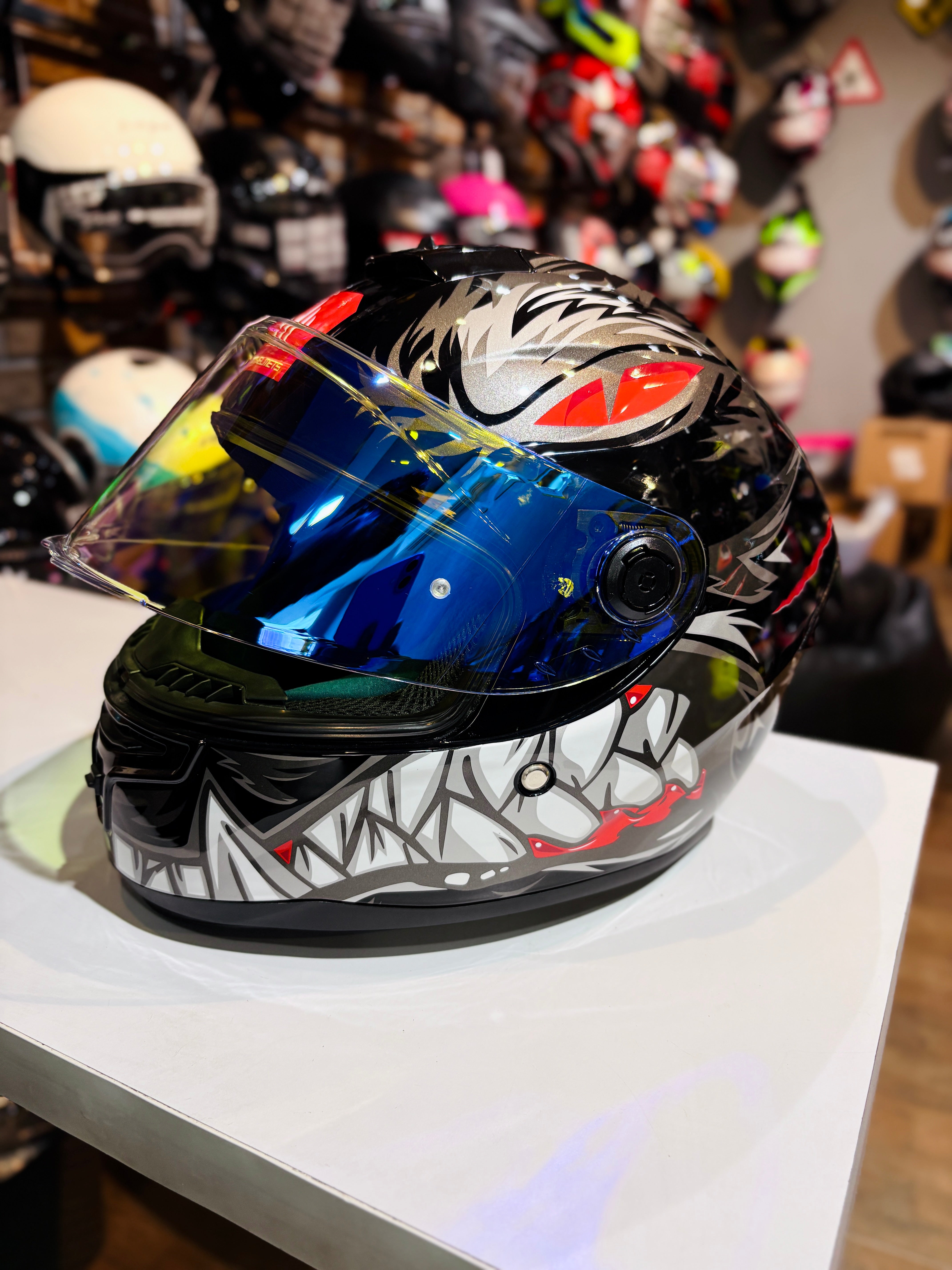 MT V14 B DAY NIGHT VISOR NIGHT VISION ULTRA BLUE REPLICA