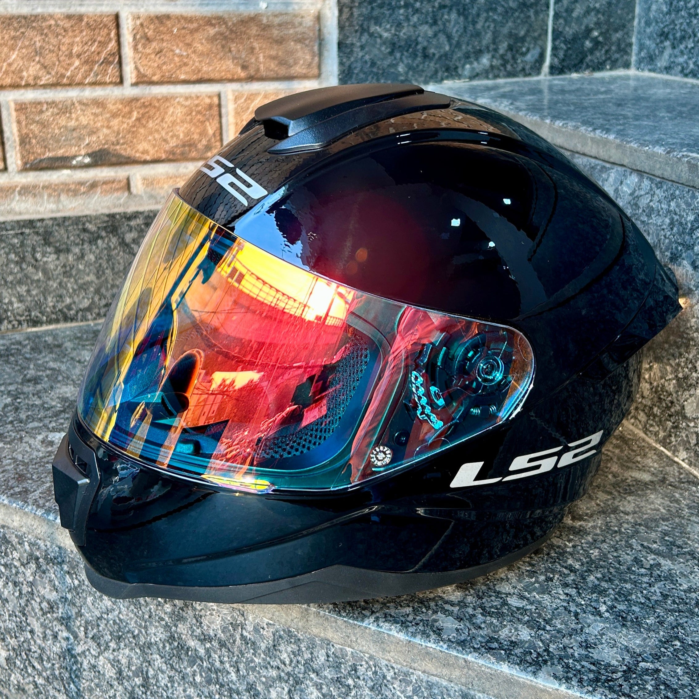 LS2 FF352 FLASE DAY NIGHT VISOR NIGHT VISION (FUEL)