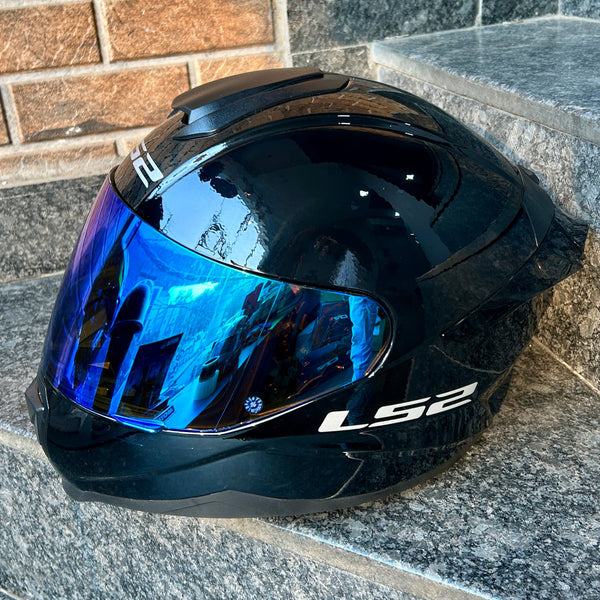 AUTOTRUMP Replacement visor for LS2 FF352 FLASH DAY NIGHT VISOR NIGHT VISION (DEEP BLUE)