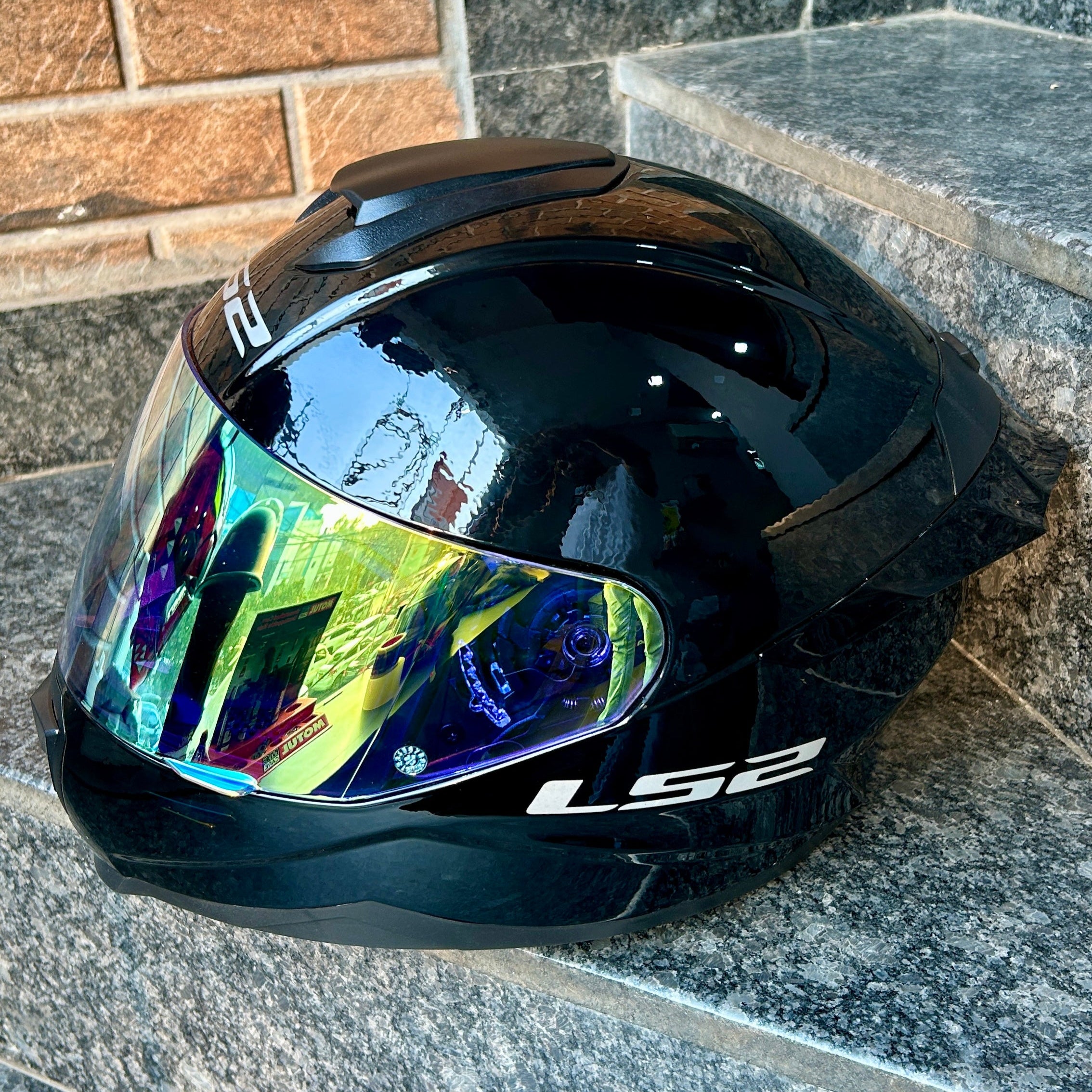 LS2 FF352 FLASE DAY NIGHT VISOR NIGHT VISION (GOLDEN)