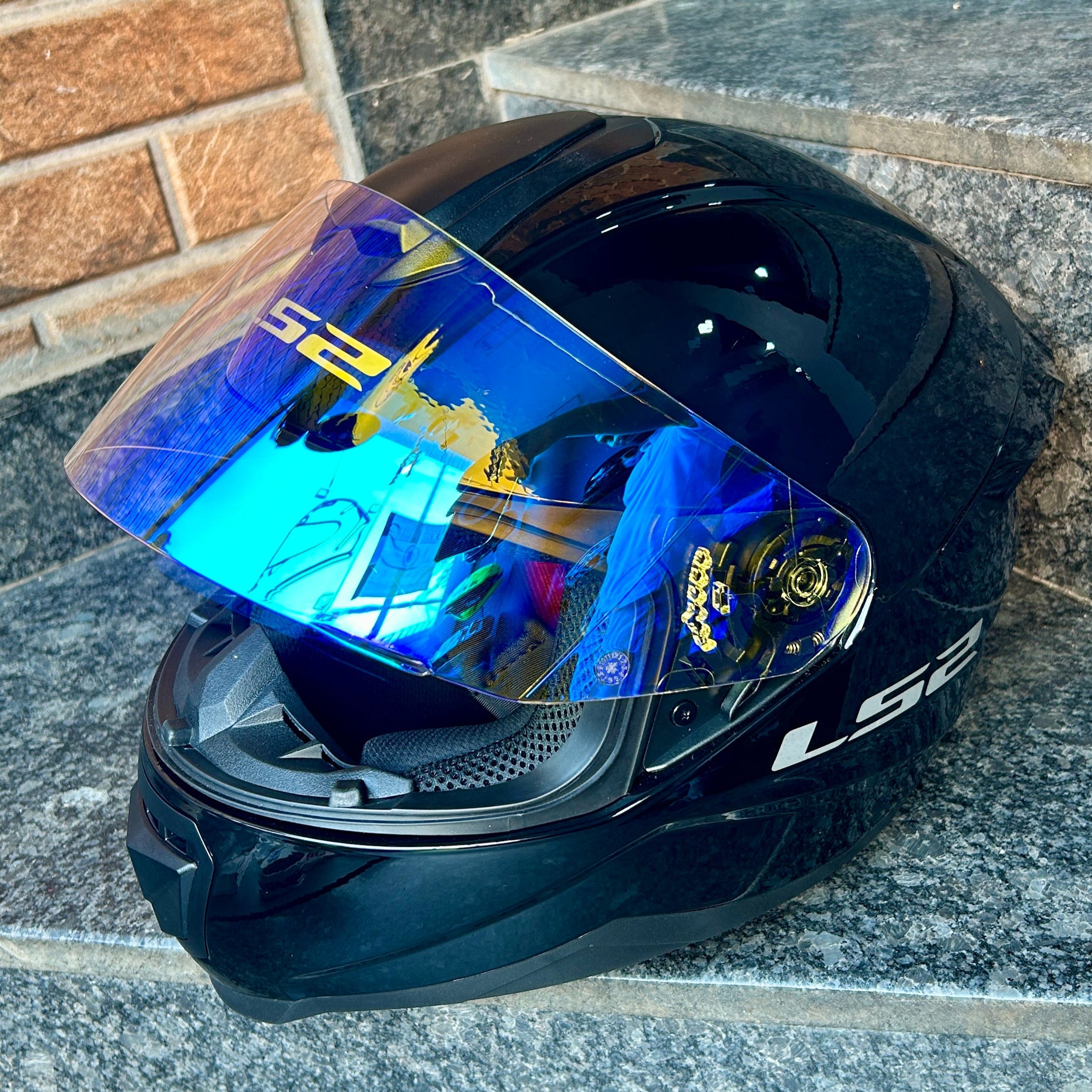 LS2 FF352 FLASE DAY NIGHT VISOR NIGHT VISION (ULTRA BLUE)