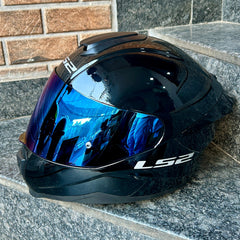 AUTOTRUMP Replacement visor for LS2 FF352 FLASH DAY NIGHT VISOR NIGHT VISION (BLUE)