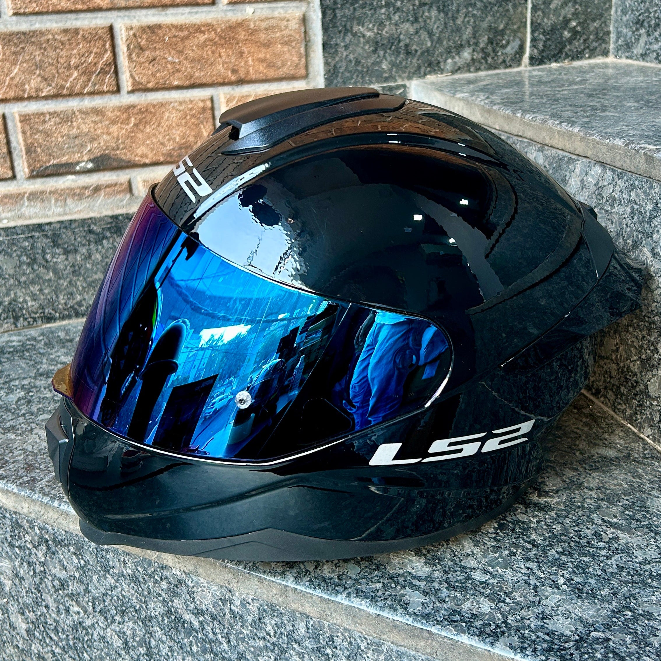 LS2 FF352 FLASE DAY NIGHT VISOR NIGHT VISION (BLUE)