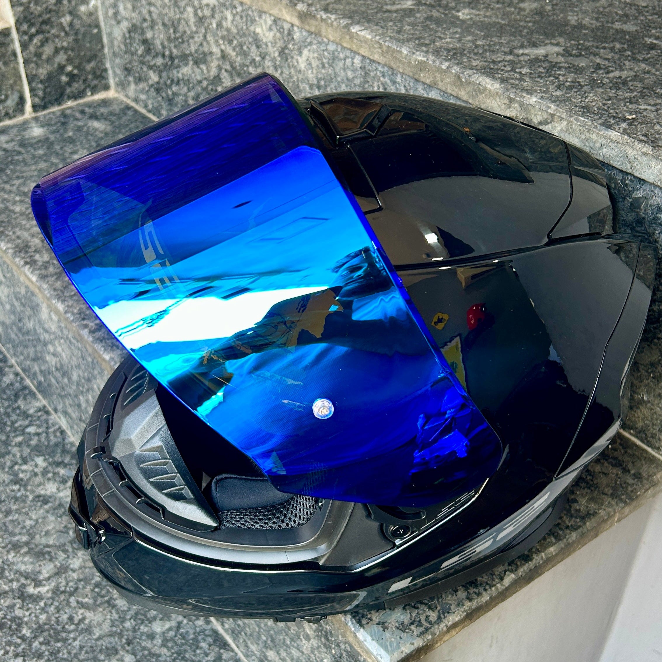 LS2 FF800 STORM II DAY NIGHT VISOR (DEEP BLUE)