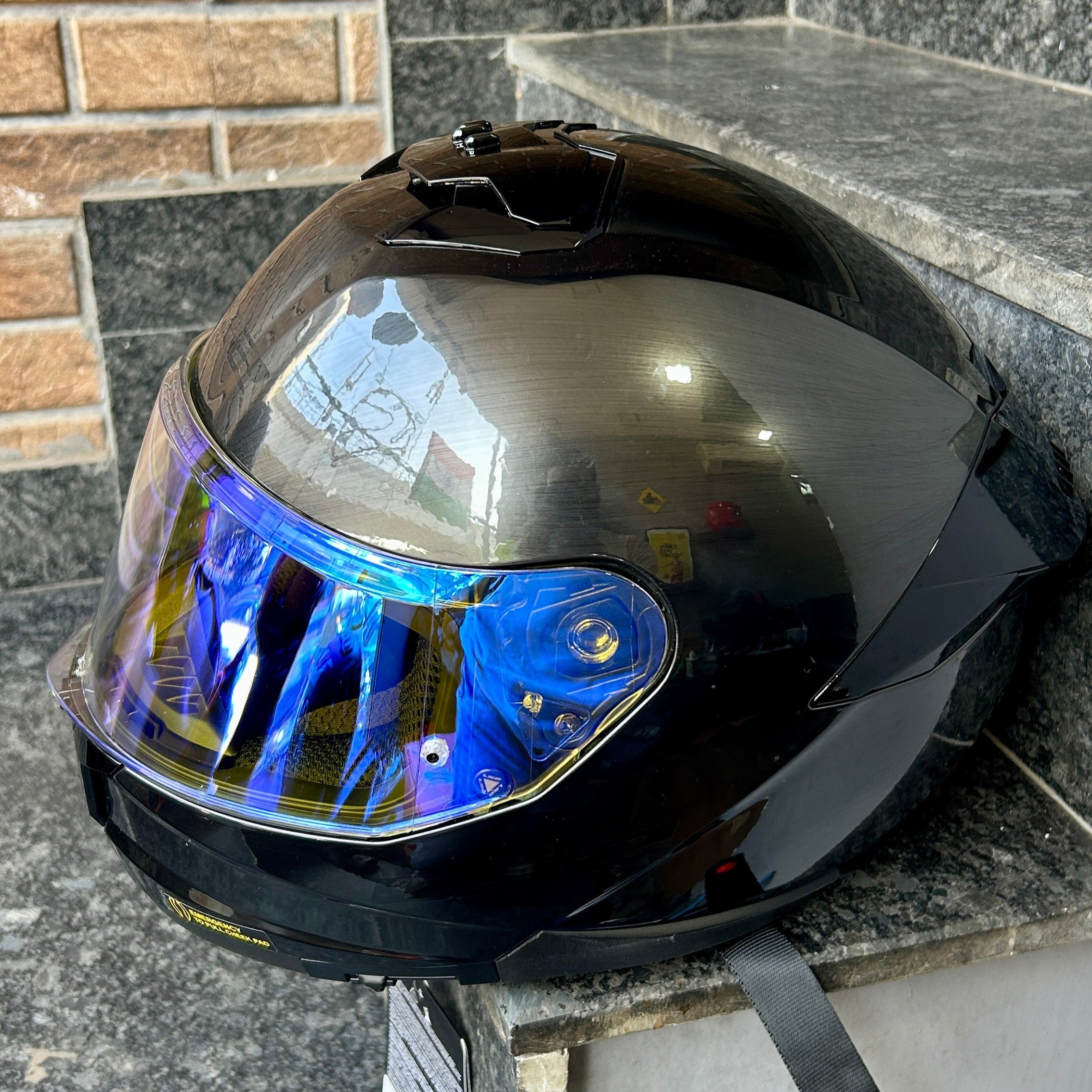 LS2 FF808 STREAM II  DAY NIGHT VISOR NIGHT VISION (ULTRA BLUE)