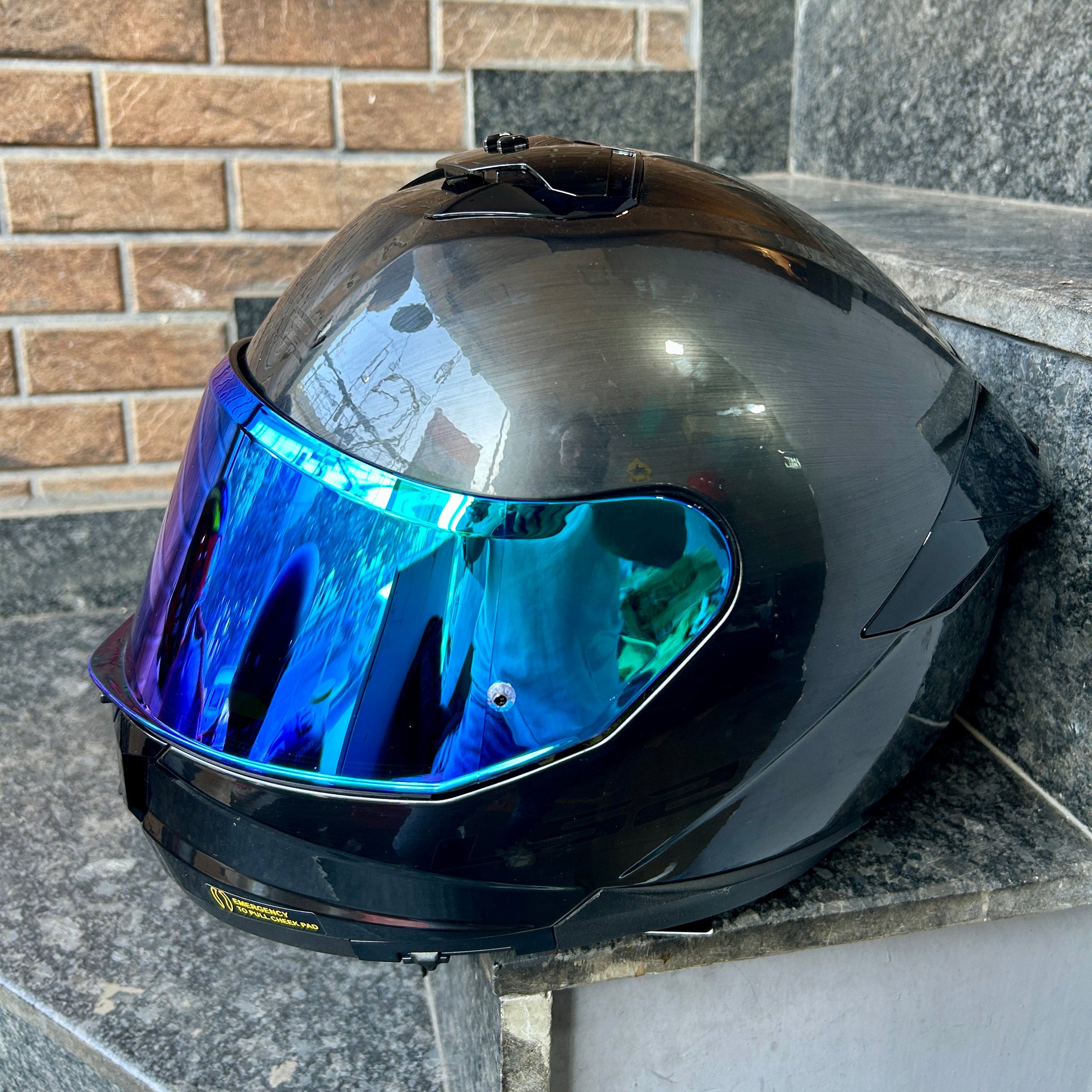 LS2 FF808 STREAM II  DAY NIGHT VISOR NIGHT VISION (DEEP BLUE)