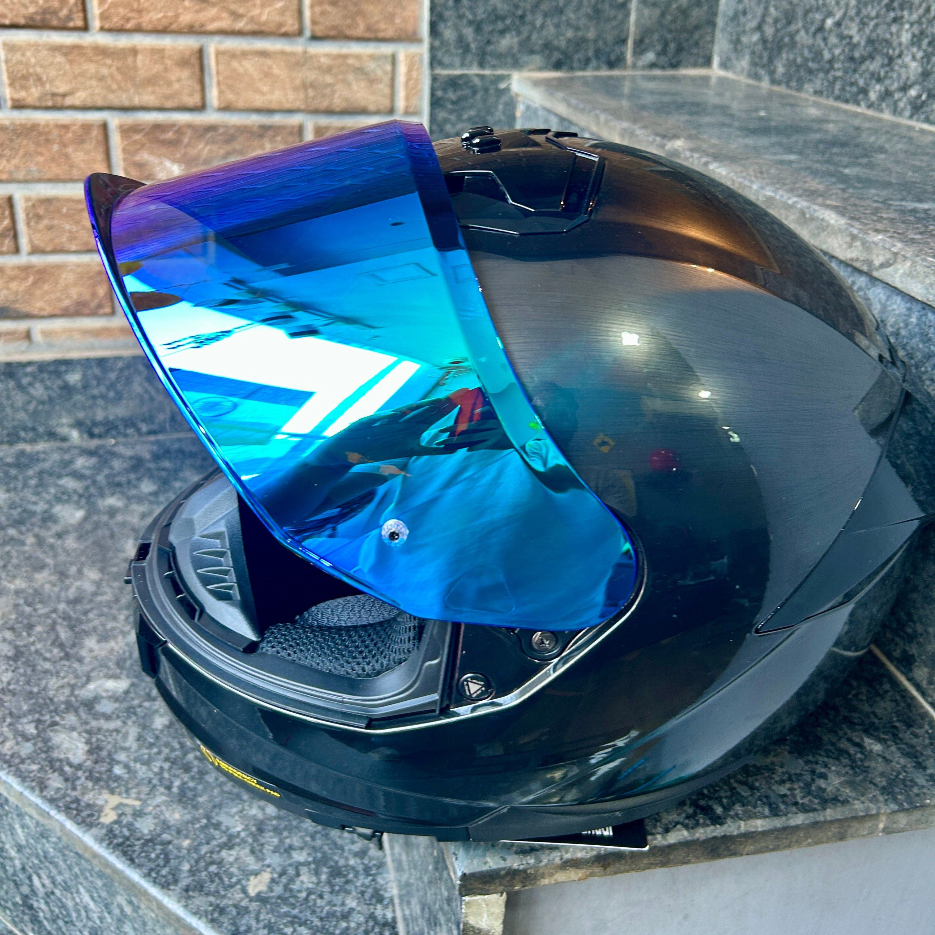 LS2 FF808 STREAM II  DAY NIGHT VISOR NIGHT VISION (DEEP BLUE)