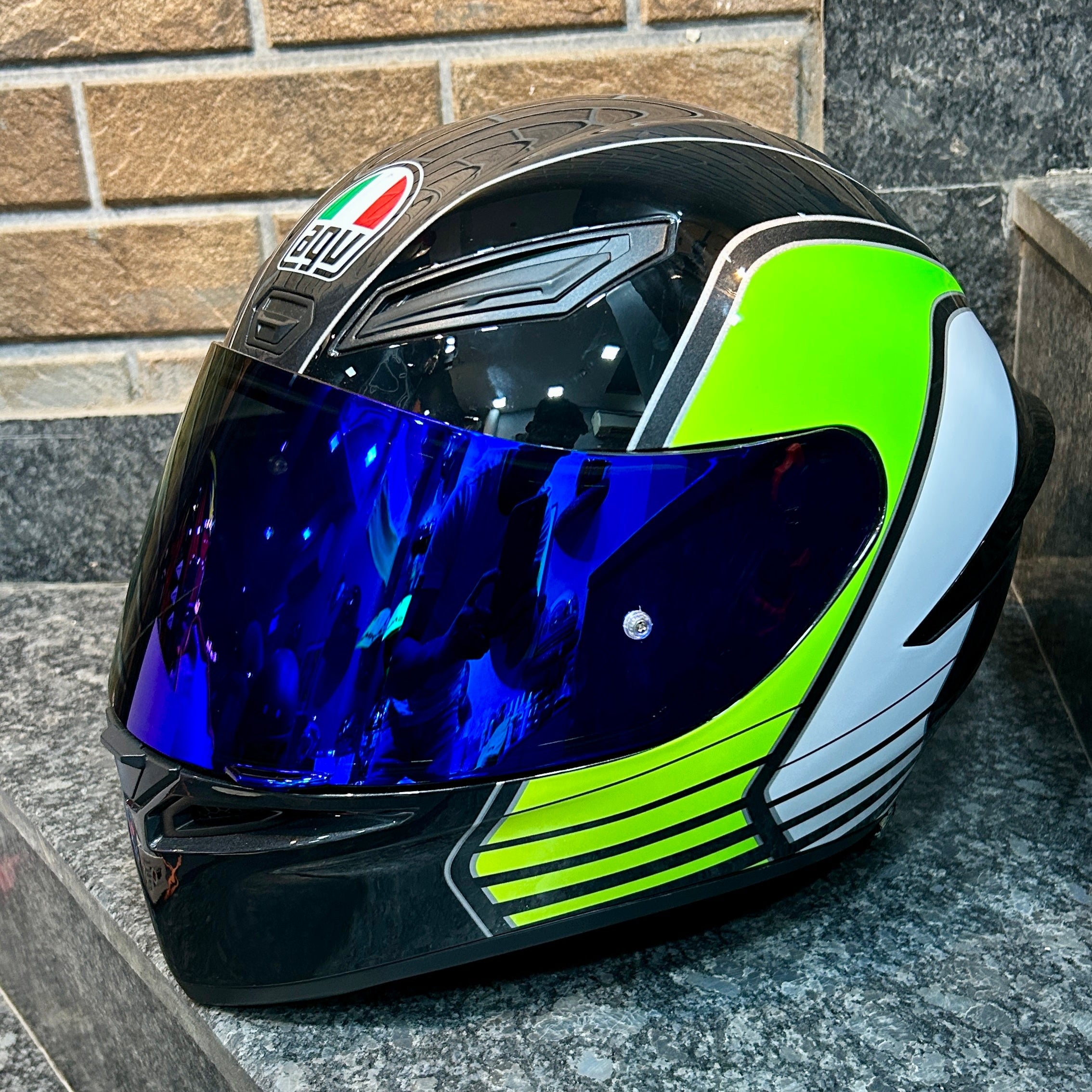 AGV DEEP BLUE DAY NIGHT VISOR FOR- K1/K3/K5