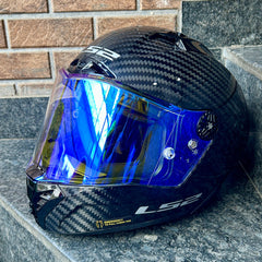 AUTOTRUMP Replacement visor for LS2 FF805 THUNDER PLUS DAY NIGHT NIGHT VISION (ULTRA BLUE)