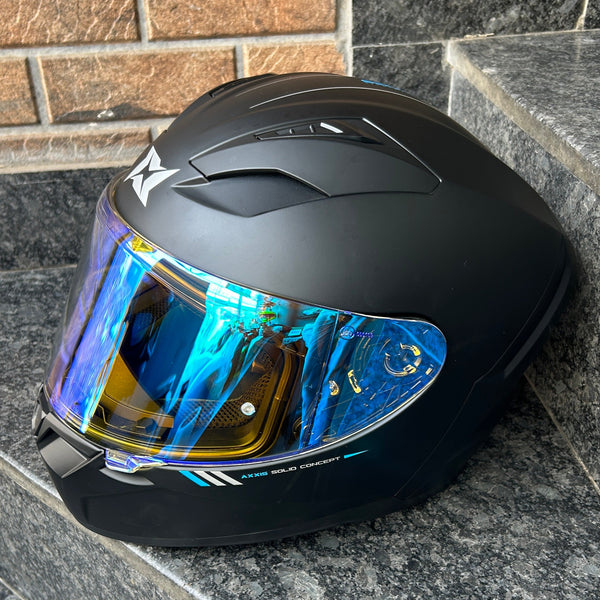 AUTOTRUMP replacement visor for AXXIS SEGMENT V-18B NIGHT VISION (DAY NIGHT VISOR ULTRA BLUE)