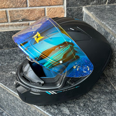 AUTOTRUMP replacement visor for AXXIS SEGMENT V-18B NIGHT VISION (DAY NIGHT VISOR ULTRA BLUE)
