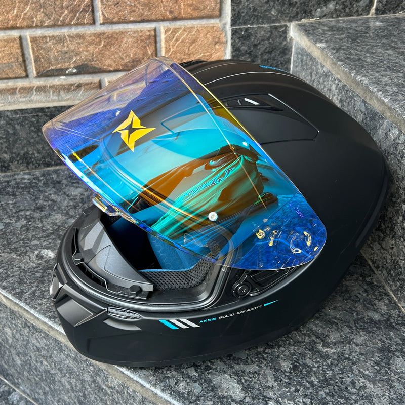 AUTOTRUMP replacement visor for AXXIS SEGMENT V-18B NIGHT VISION (DAY NIGHT VISOR ULTRA BLUE)