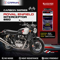 Carbon Brake Pads For Royal Enfield Interceptor 650 (2018 Onwards) - Rear - CFB312 - 1 Set