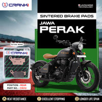 Sintered Brake Pads For Jawa Perak - Rear - CB312 - 1 Set
