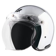 Retro Jet Chrome Helmet
